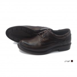 کفش مردانه چرم طبیعی  وستا بندی قهوه‌ای  ارسال رایگان با گارانتیVESTA