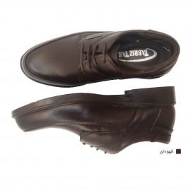 کفش مردانه چرم طبیعی  وستا بندی قهوه‌ای  ارسال رایگان با گارانتیVESTA
