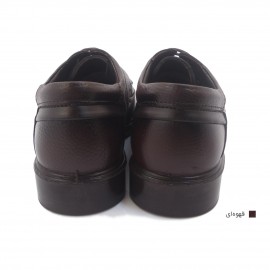 کفش مردانه چرم طبیعی  وستا بندی قهوه‌ای  ارسال رایگان با گارانتیVESTA