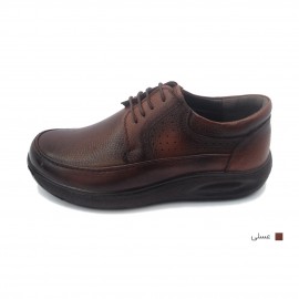 کفش مردانه چرم طبیعی کارس بندی عسلی  ارسال رایگان با گارانتی