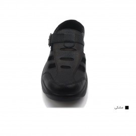 کفش مردانه چرم طبیعی پرفکت تابستانی مشکی ارسال رایگان با گارانتی