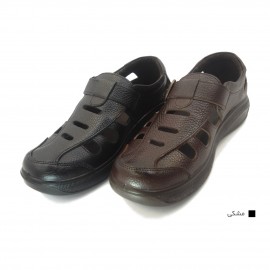 کفش مردانه چرم طبیعی پرفکت تابستانی مشکی ارسال رایگان با گارانتی