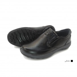 کفش مردانه چرم طبیعی موناکو کشی مشکی  ارسال رایگان با گارانتیMONAKO