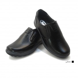 کفش مردانه چرم طبیعی موناکو کشی مشکی  ارسال رایگان با گارانتیMONAKO