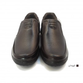 کفش مردانه چرم طبیعی موناکو کشی قهوه ای  ارسال رایگان با گارانتیMONAKO