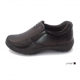 کفش مردانه چرم طبیعی موناکو کشی قهوه ای  ارسال رایگان با گارانتیMONAKO