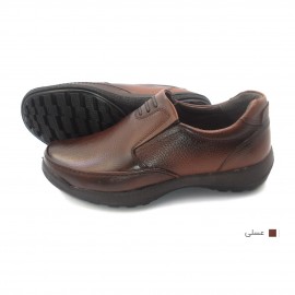 کفش مردانه چرم طبیعی موناکو کشی عسلی ارسال رایگان با گارانتیMONAKO