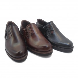 کفش مردانه چرم طبیعی ماهان عسلی  ارسال رایگان با گارانتیMAHAN