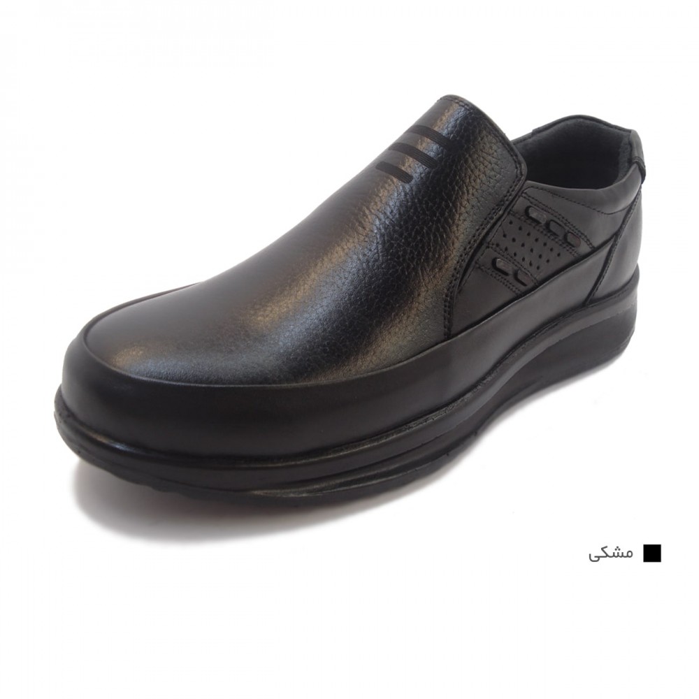 کفش مردانه چرم طبیعی مارکو کشی مشکی  ارسال رایگان با گارانتیMARKO