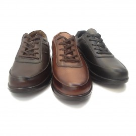 کفش مردانه چرم طبیعی مارکو بندی قهوه‌ای  ارسال رایگان با گارانتیMARKO