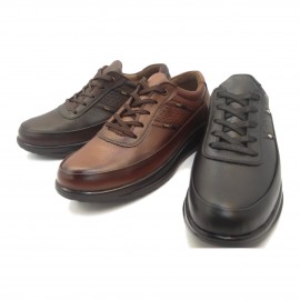 کفش مردانه چرم طبیعی مارکو بندی قهوه‌ای  ارسال رایگان با گارانتیMARKO