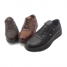 کفش مردانه چرم طبیعی مارکو بندی قهوه‌ای  ارسال رایگان با گارانتیMARKO