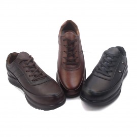 کفش مردانه چرم طبیعی مارکو بندی قهوه‌ای  ارسال رایگان با گارانتیMARKO