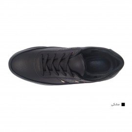 کفش مردانه چرم طبیعی مارکو بندی مشکی  ارسال رایگان با گارانتیMARKO