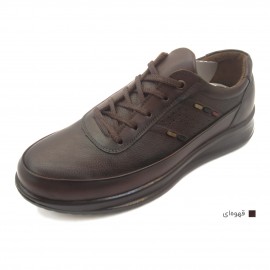 کفش مردانه چرم طبیعی مارکو بندی قهوه‌ای  ارسال رایگان با گارانتیMARKO