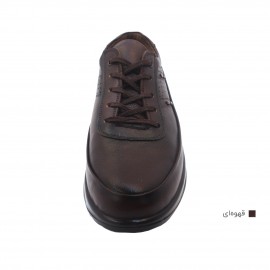 کفش مردانه چرم طبیعی مارکو بندی قهوه‌ای  ارسال رایگان با گارانتیMARKO