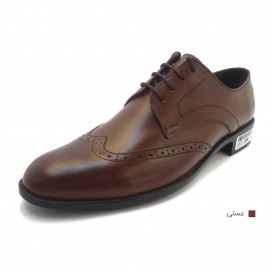 کفش مردانه چرم طبیعی مجلسی آکسفورد عسلی ارسال رایگان با گارانتیAKSFORD