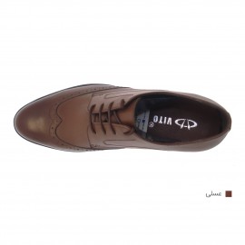 کفش مردانه چرم طبیعی مجلسی آکسفورد عسلی ارسال رایگان با گارانتیAKSFORD