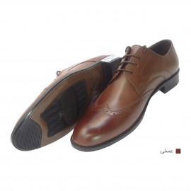 کفش مردانه چرم طبیعی مجلسی آکسفورد عسلی ارسال رایگان با گارانتیAKSFORD