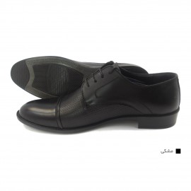 کفش مردانه چرم طبیعی مجلسی مارتین مشکی ارسال رایگان با گارانتیMARTEIN