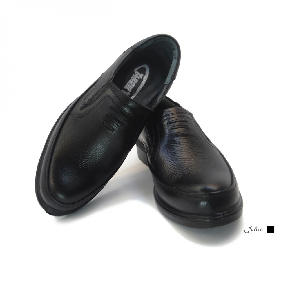 کفش مردانه چرم طبیعی  وستا کشی مشکی  ارسال رایگان با گارانتیVESTA