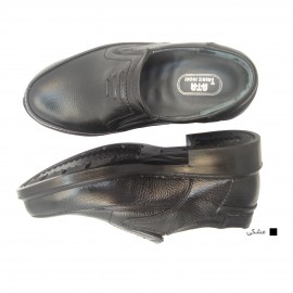 کفش مردانه چرم طبیعی  وستا کشی مشکی  ارسال رایگان با گارانتیVESTA