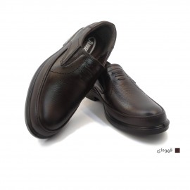 کفش مردانه چرم طبیعی  وستا کشی قهوه ای  ارسال رایگان با گارانتیVESTA