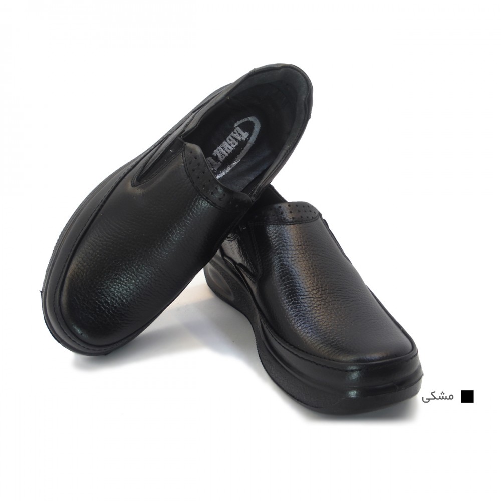 کفش مردانه چرم طبیعی کارس کشی مشکی  ارسال رایگان با گارانتی