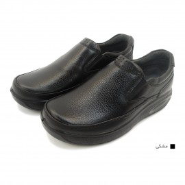 کفش مردانه چرم طبیعی کارس کشی مشکی  ارسال رایگان با گارانتی