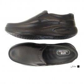 کفش مردانه چرم طبیعی کارس کشی مشکی  ارسال رایگان با گارانتی