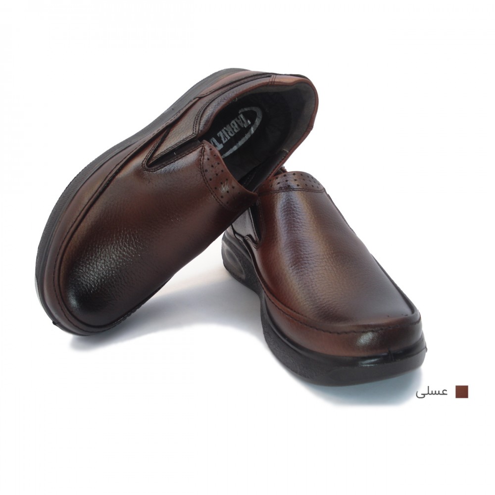 کفش مردانه چرم طبیعی کارس کشی عسلی  ارسال رایگان با گارانتی