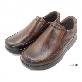 کفش مردانه چرم طبیعی کارس کشی عسلی  ارسال رایگان با گارانتی