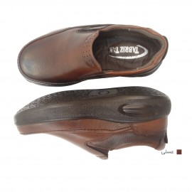 کفش مردانه چرم طبیعی کارس کشی عسلی  ارسال رایگان با گارانتی