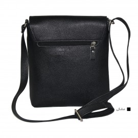 ارسال رایگان-کیف اسپورت چرم طبیعی دوشی مشکی مدل Jeep