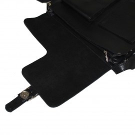 ارسال رایگان-کیف اسپورت چرم طبیعی دوشی مشکی مدل اسپورت