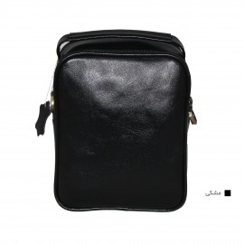 ارسال رایگان-کیف اسپورت چرم طبیعی دوشی مشکی مدل سه مغزی