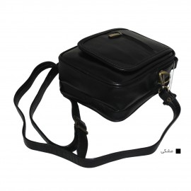 ارسال رایگان-کیف اسپورت چرم طبیعی دوشی مشکی مدل سه مغزی