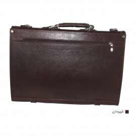 ارسال رایگان-کیف اداری چرم طبیعی مردانه قهوه ای مدل انگلیسی