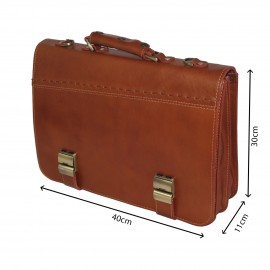 ارسال رایگان-کیف اداری چرم طبیعی مردانه عسلی مدل bg106ho 