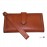 ارسال رایگان-کیف پول چرم طبیعی عسلی مدل آریو 