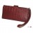 ارسال رایگان-کیف پول چرم طبیعی زرشکی مدل آریو 