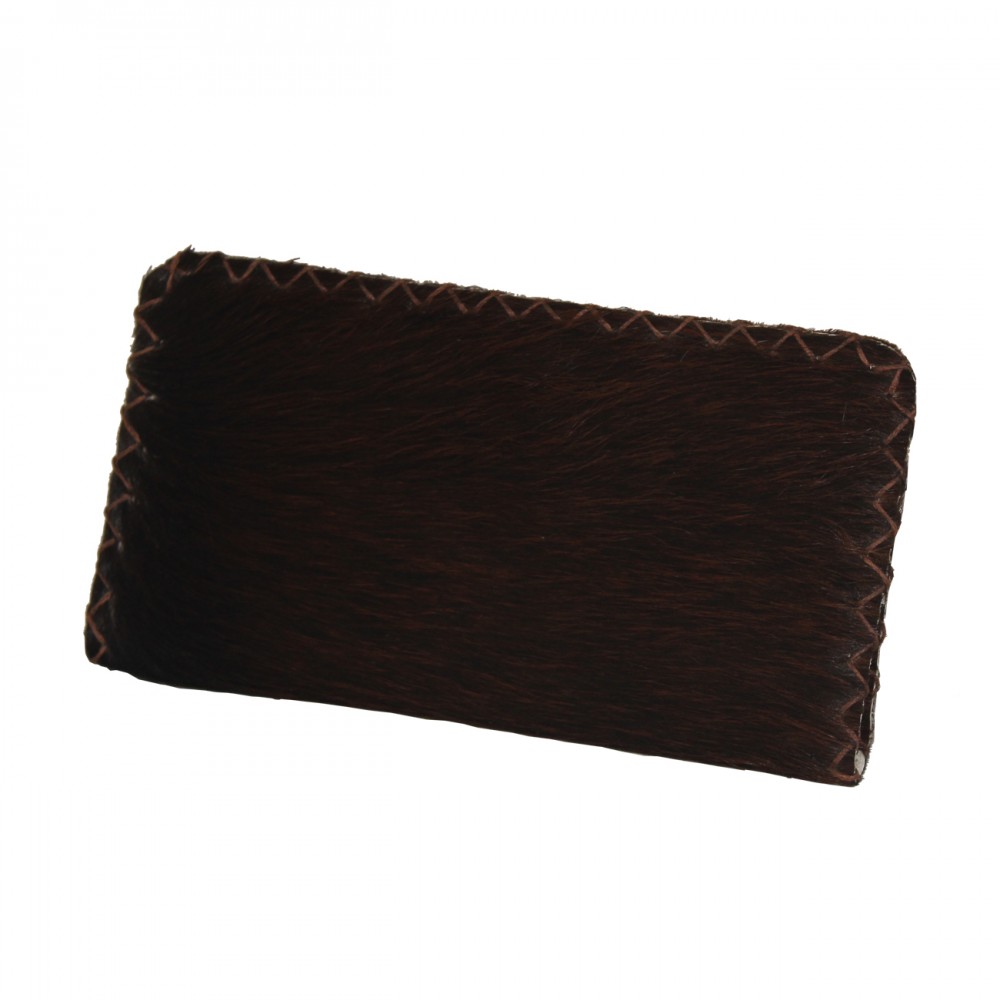 ارسال رایگان-کیف پول چرم طبیعی پوستی قهوه ای دستدوزی