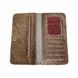 ارسال رایگان-کیف پول چرم طبیعی پوستی دستدوزی 