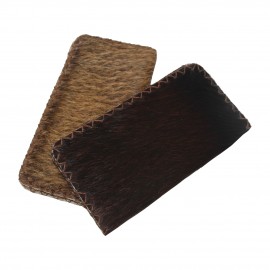 ارسال رایگان-کیف پول چرم طبیعی پوستی قهوه ای دستدوزی