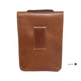 ارسال رایگان-کیف پاسپورت و پول چرم طبیعی عسلی 