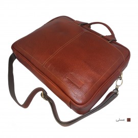 ارسال رایگان-کیف اداری چرم طبیعی مردانه عسلی مدل شرانگ
