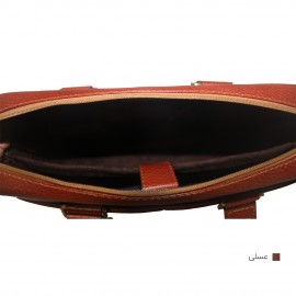 ارسال رایگان-کیف اداری چرم طبیعی مردانه عسلی مدل شرانگ