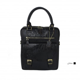 ارسال رایگان-کیف اسپورت چرم طبیعی دوشی و دستی مشکی مدل کوروش