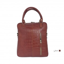 ارسال رایگان-کیف اسپورت چرم طبیعی دوشی و دستی عسلی مدل کوروش 