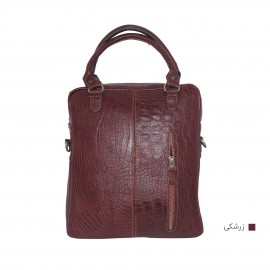 ارسال رایگان-کیف اسپورت چرم طبیعی دوشی و دستی زرشکی مدل کوروش